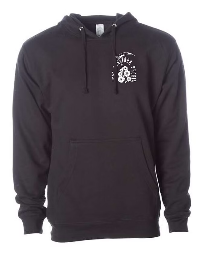 Here For Your Phobia Hoodie - Black