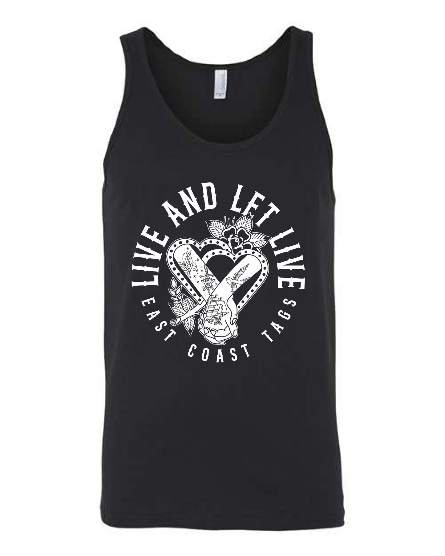Live and Let Live | Tank Top Unisex - Black