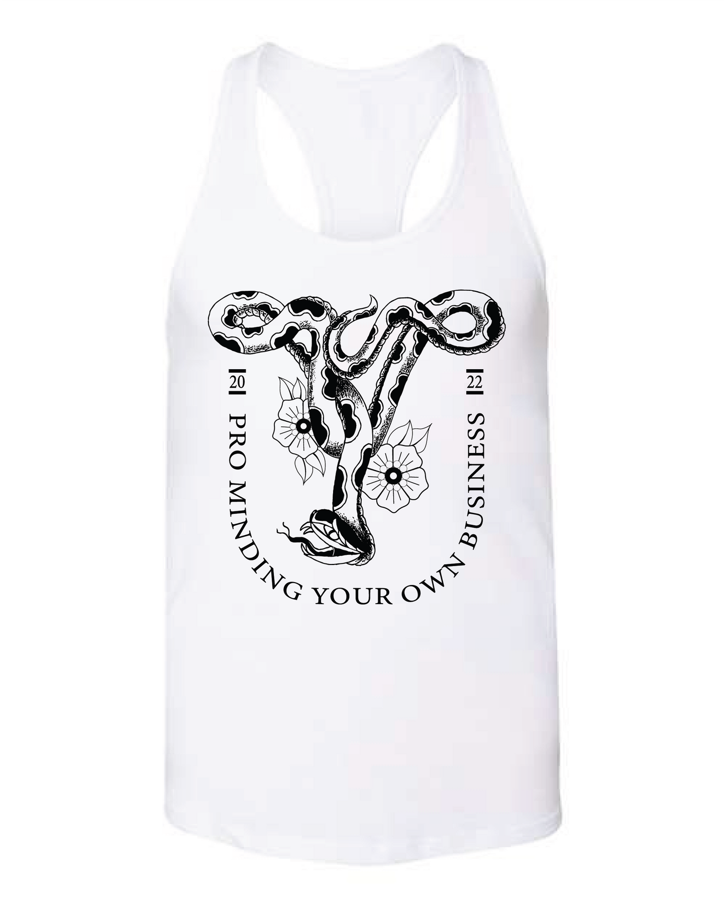 Pro Minding Your Own Business | Tank Top LC - White