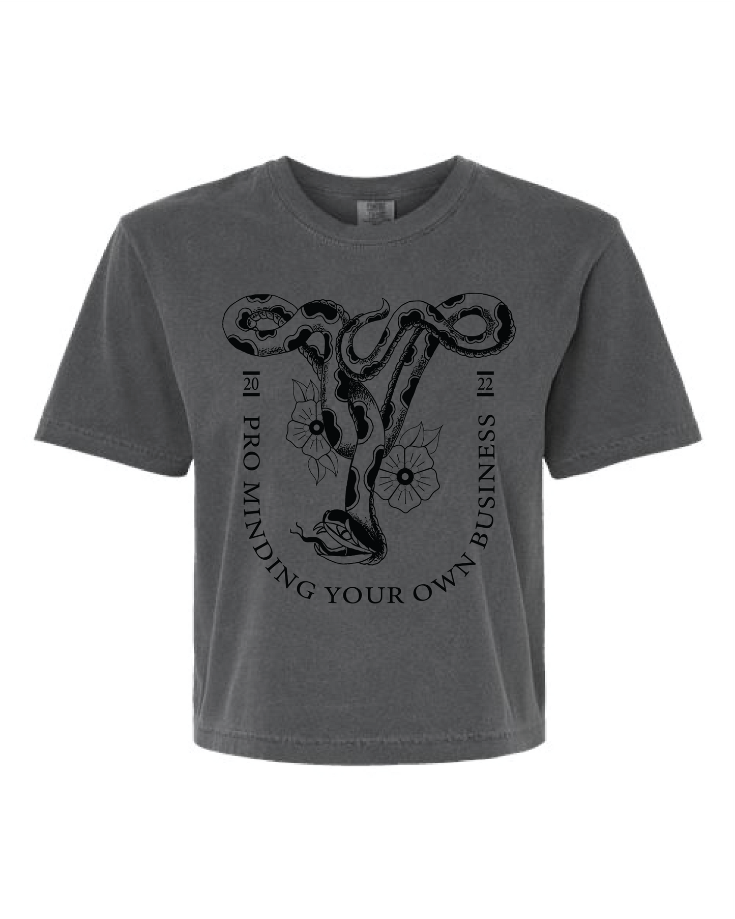 Pro Minding Your Own Business | Crop Top - Pepper