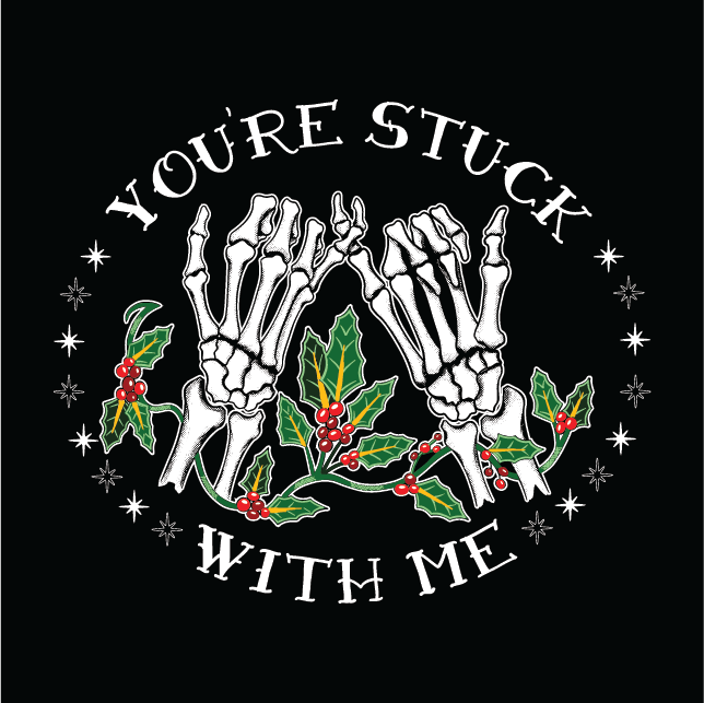 You're Stuck With Me | Lightweight Sweatshirt - Black