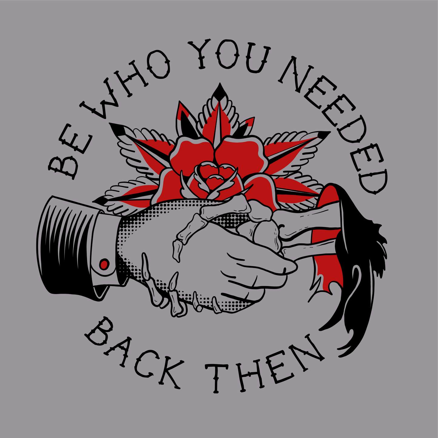 Back Then T-shirt - Grey