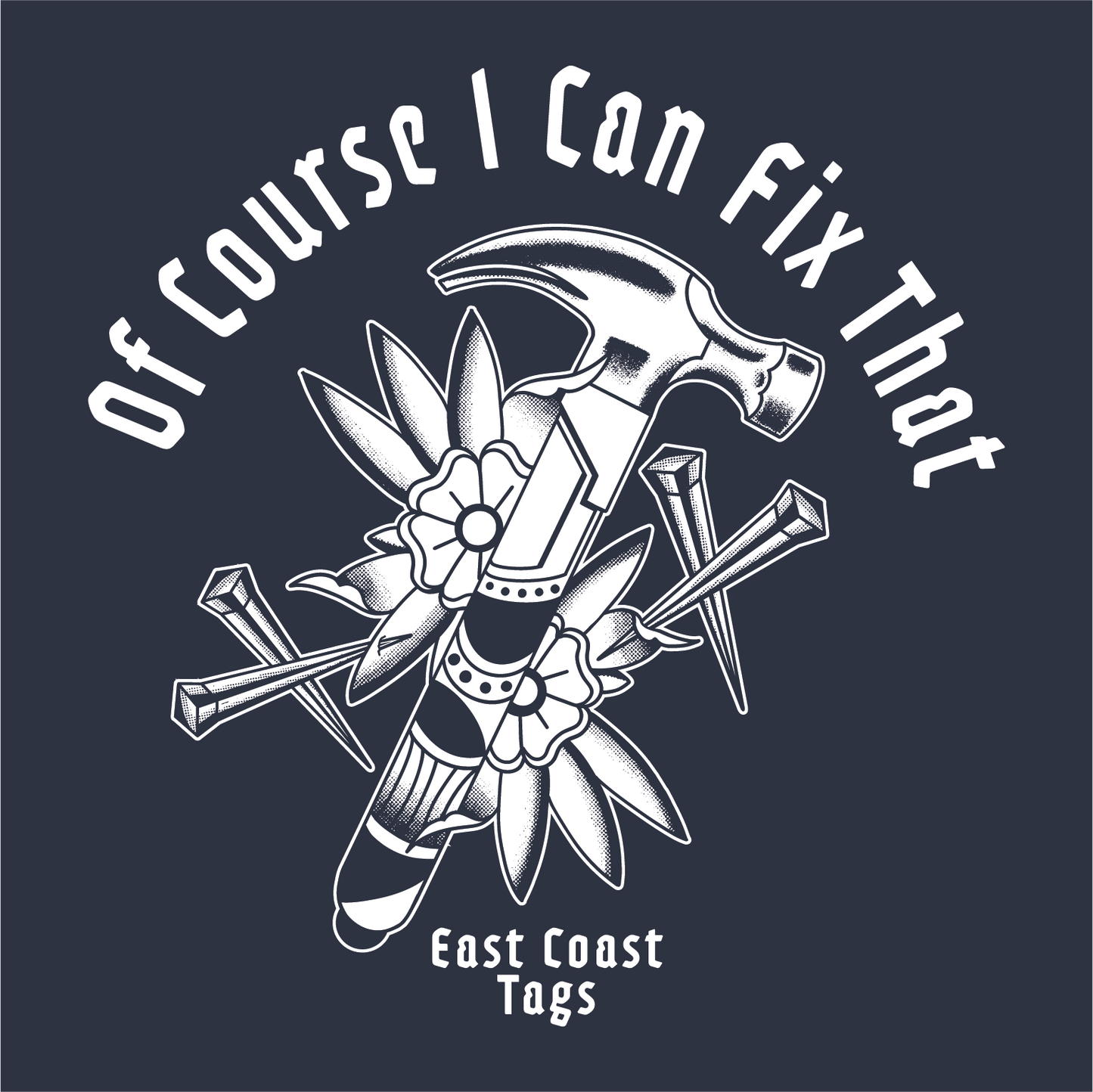 Of Course I can Fix That | Zip Hoodie - Navy