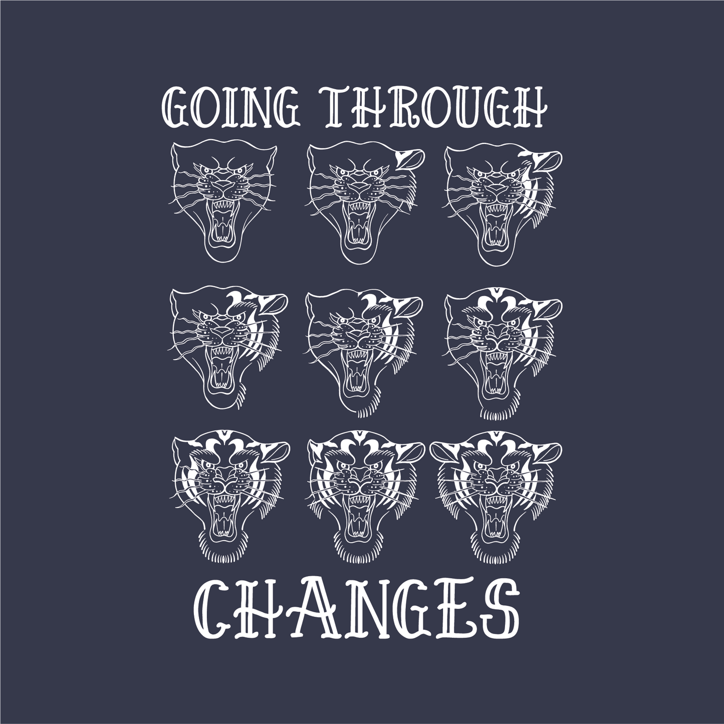 Going Through Changes| Tank Top Unisex - Navy
