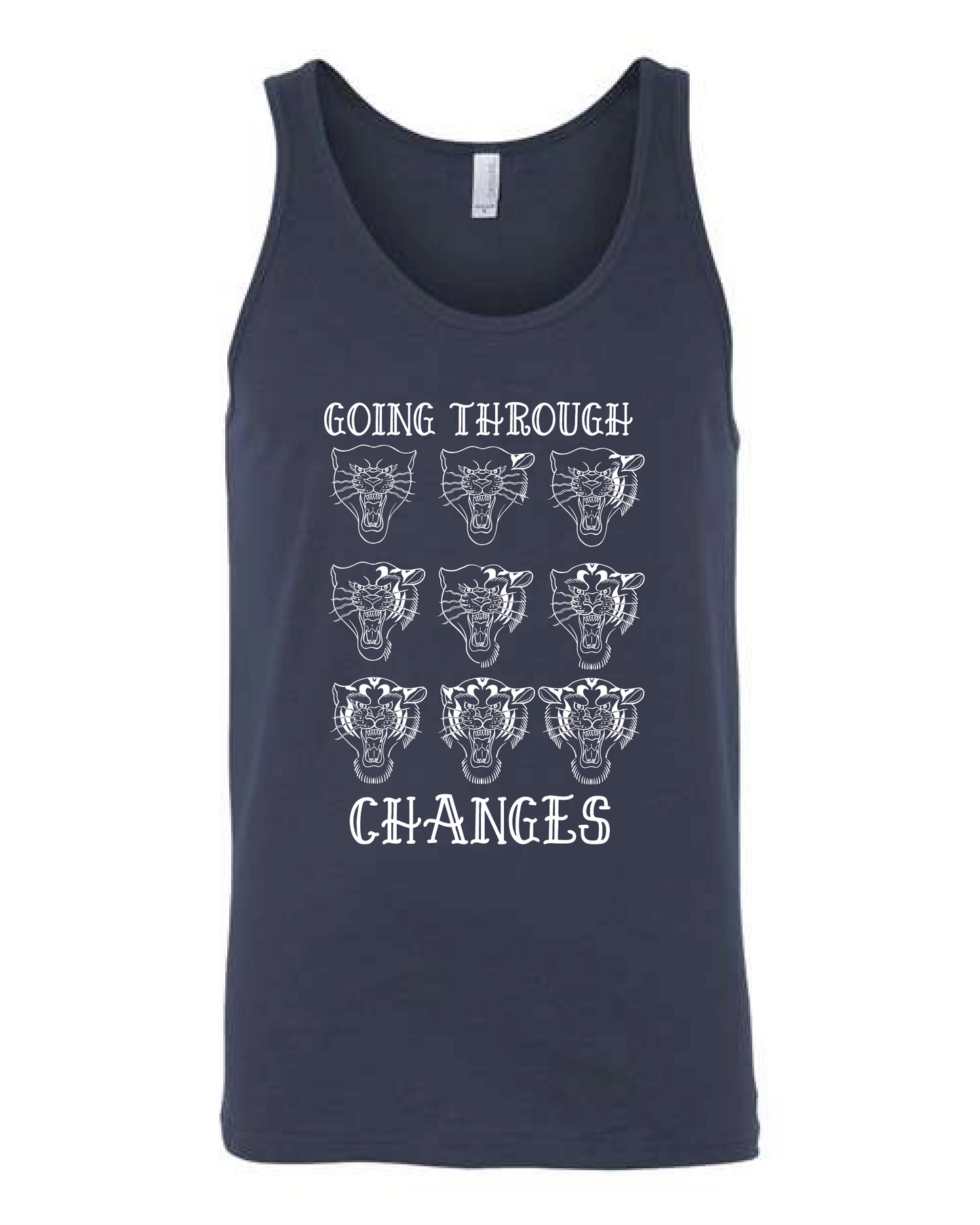 Going Through Changes| Tank Top Unisex - Navy