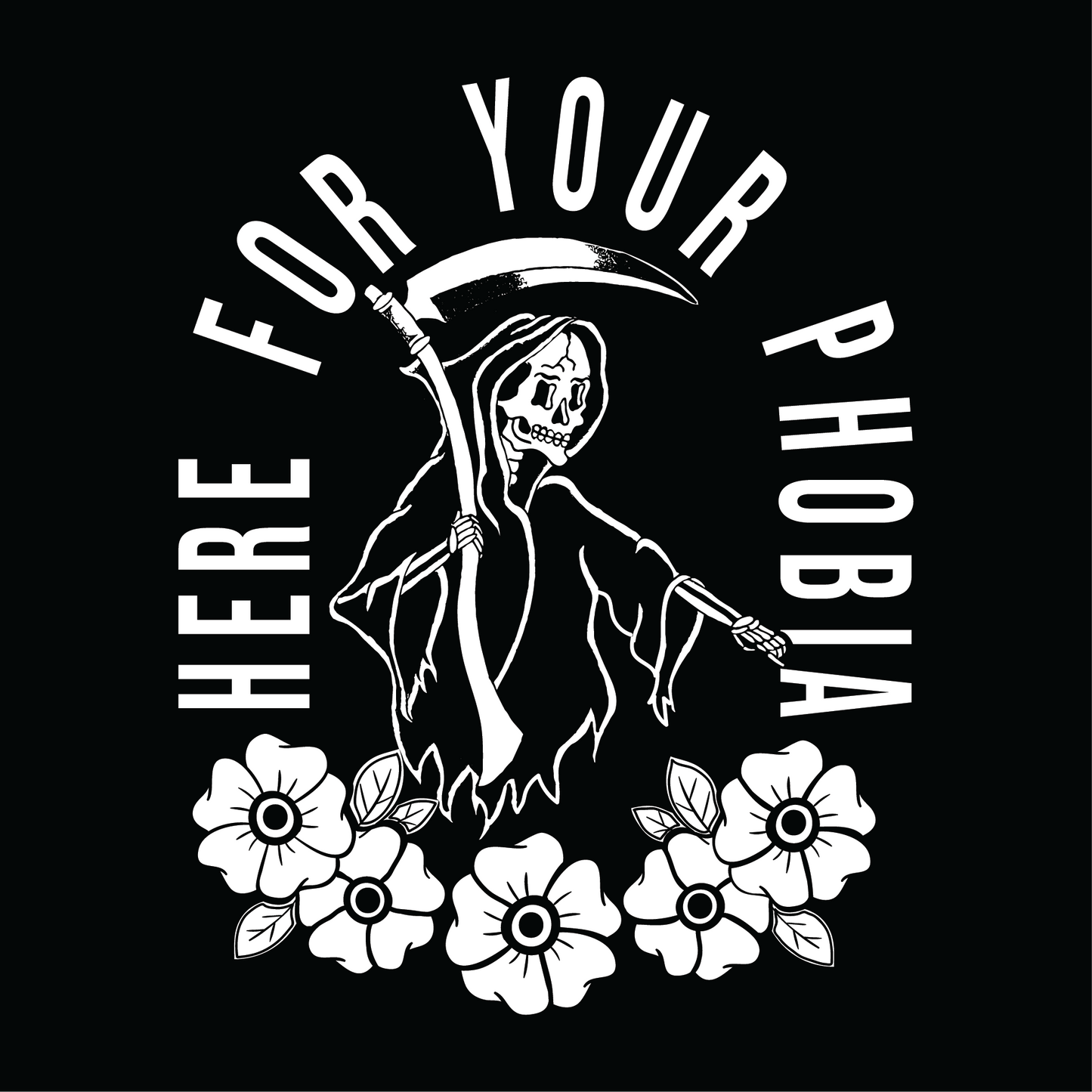 Here For Your Phobia | Crop Top - Black