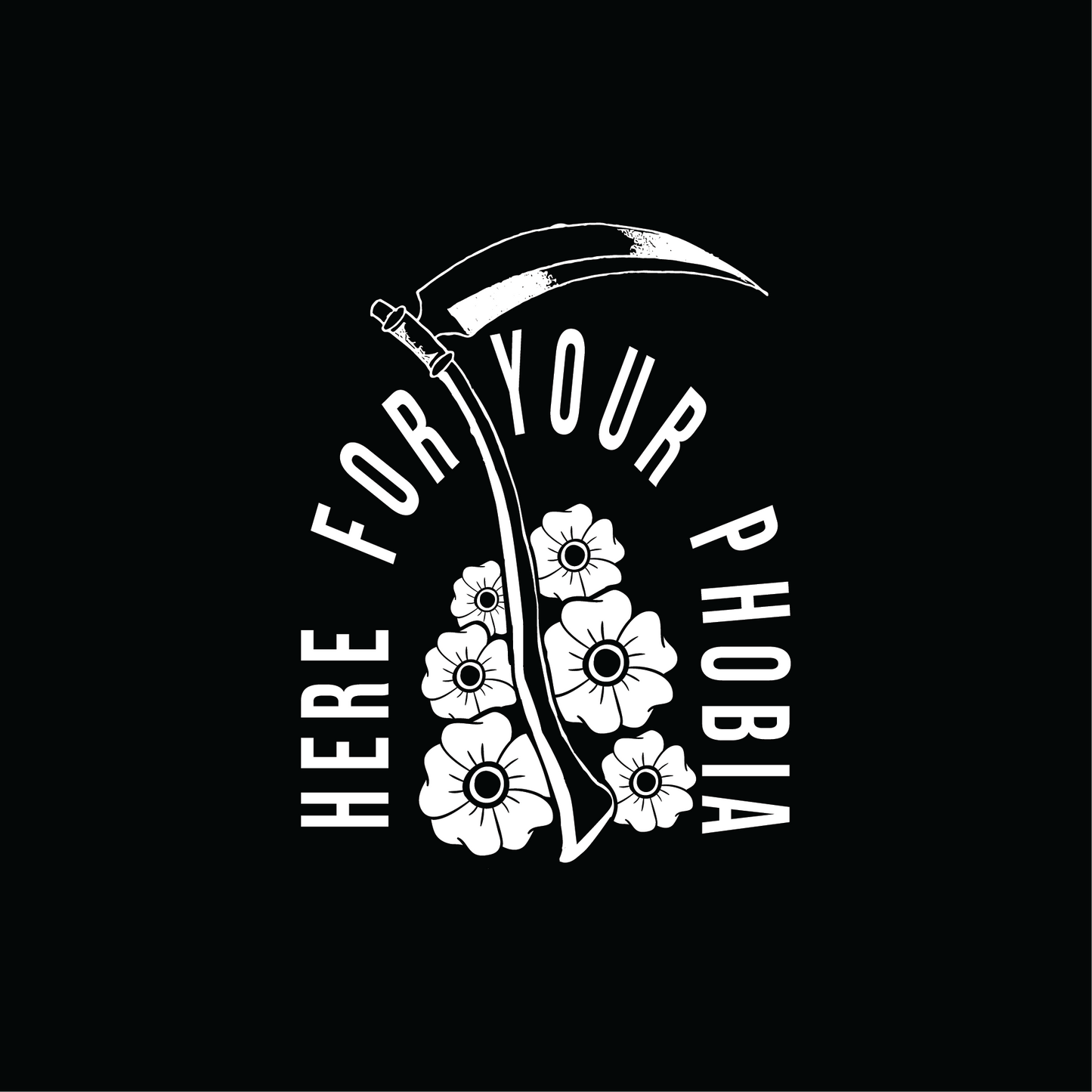 Here For Your Phobia | Crop Top - Black