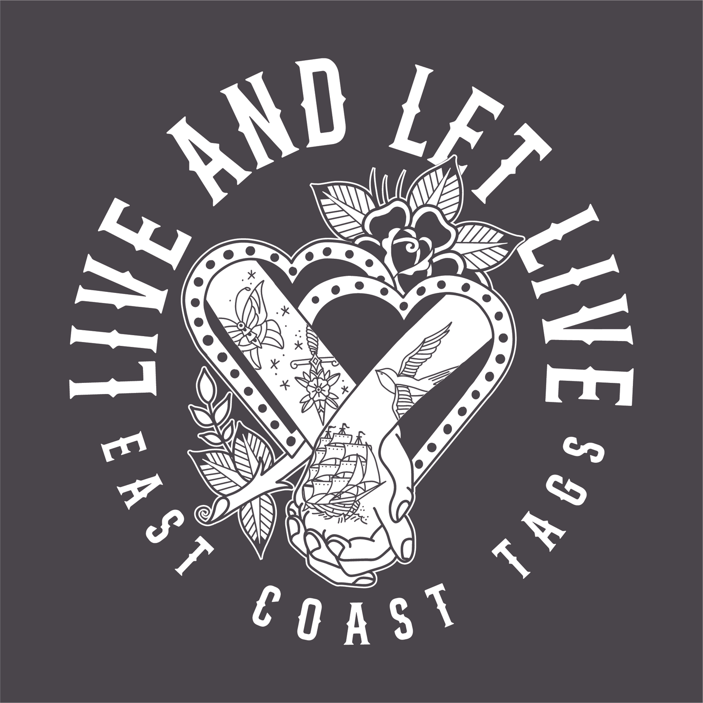 Live and Let Live | Tank Top LC - Heather Charcoal