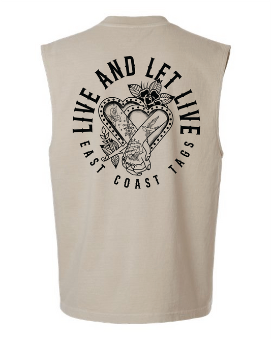 Live and Let Live | Muscle Tee - Tan