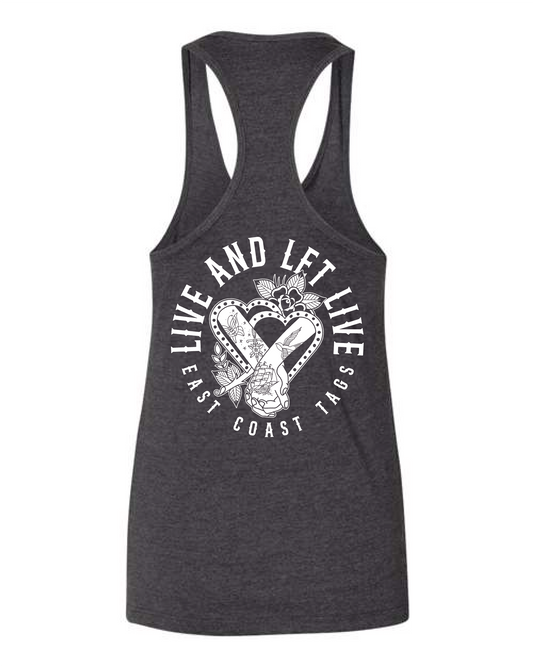 Live and Let Live | Tank Top LC - Heather Charcoal