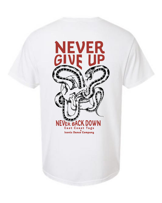 Never Give Up - White