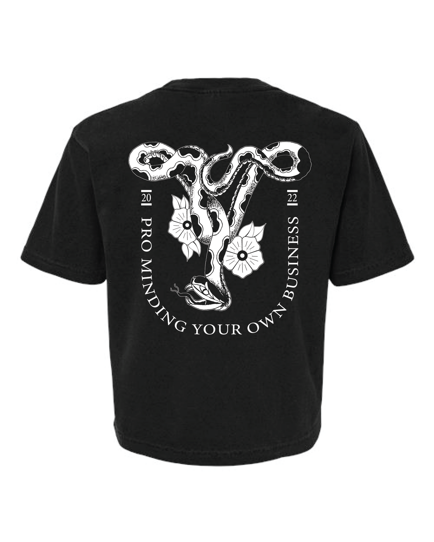 Pro Minding Your Own Business | Crop Top - Black