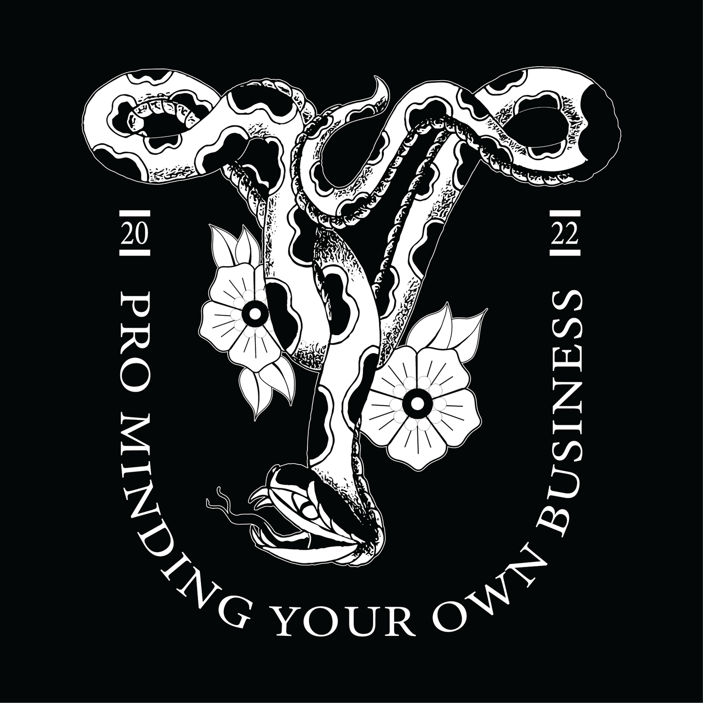 Pro Minding Your Own Business | Crop Top - Black