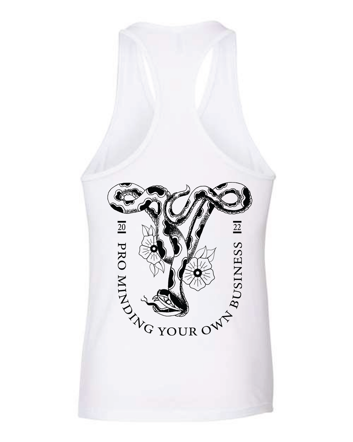 Pro Minding Your Own Business | Tank Top LC - White
