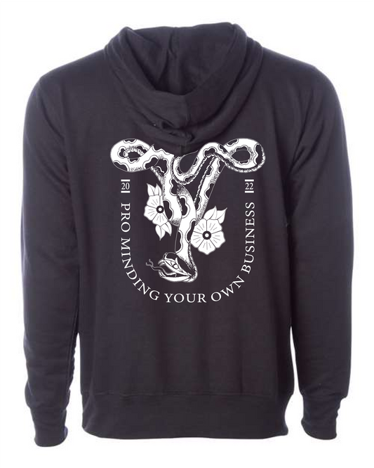 Pro Minding Your Own Business Hoodie - Black