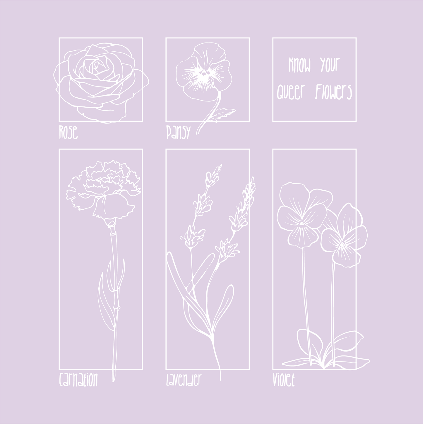 Know Your Queer Flowers | Crop Top - Orchid