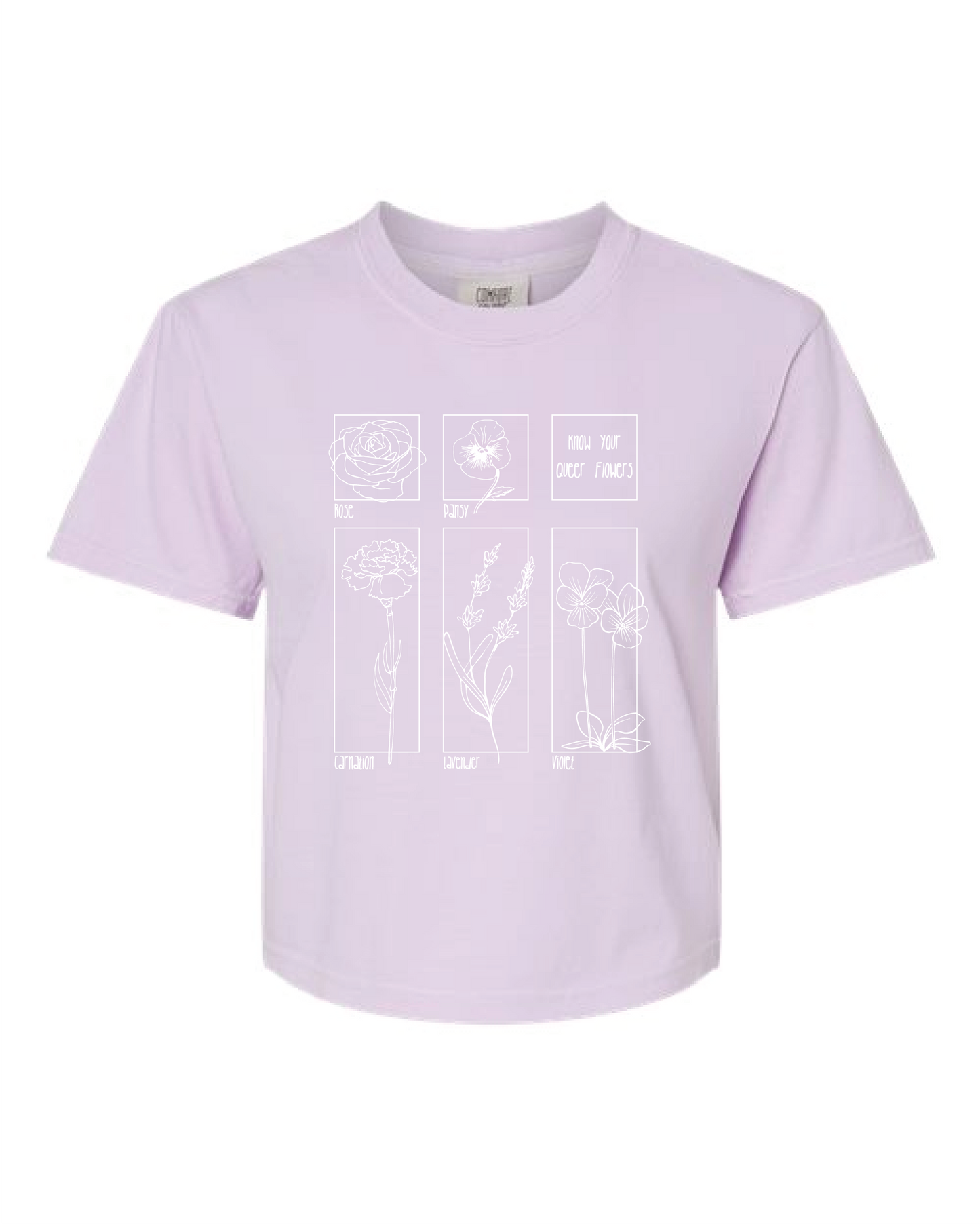 Know Your Queer Flowers | Crop Top - Orchid