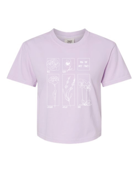 Know Your Queer Flowers | Crop Top - Orchid
