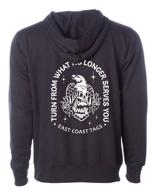 What No Longer Serves You Hoodie - Black