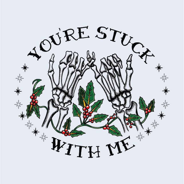 You're Stuck With Me | Lightweight Sweatshirt - Ash